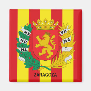 Coat of Arms of Zaragoza, SPAIN Magnet