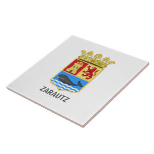 Coat of Arms of Zarautz - Gipuzkoa Ceramic Tile