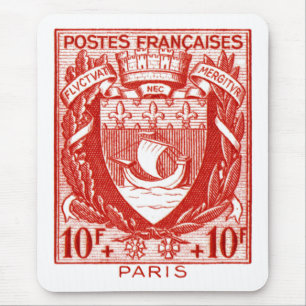 Coat of Arms Paris, France Mouse Pad