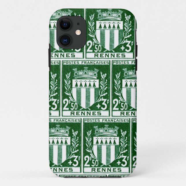 Coat of Arms Rennes, France Case-Mate iPhone Case (Back)