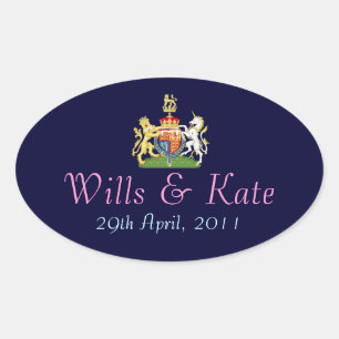 Coat of Arms Royal Wedding Sticker