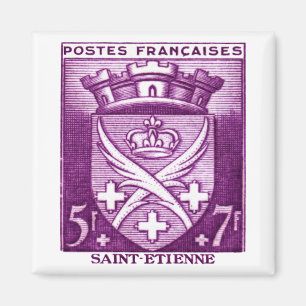 Coat of Arms, Saint Etienne France Magnet