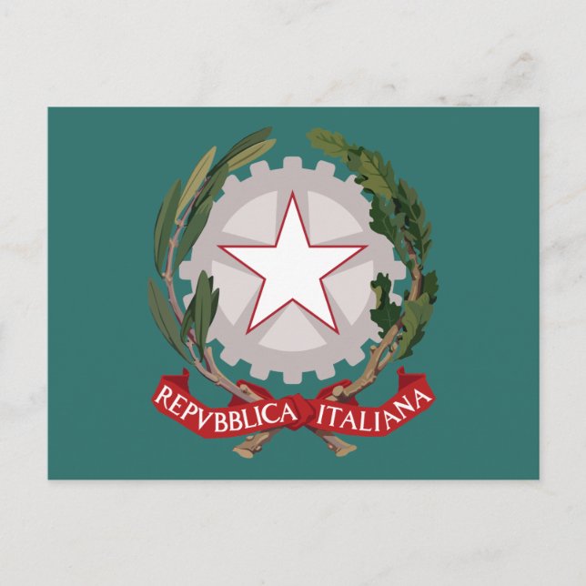 Coat of Arms Stemma Italy Italia Postcard (Front)