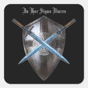 Coat of Arms Sticker - In Hoc Signo Vinces