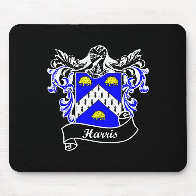 Coat Of Arms Surname Last Name Family Crest  Mouse Pad (Front)