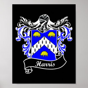 Coat Of Arms Surname Last Name Family Crest  Poster