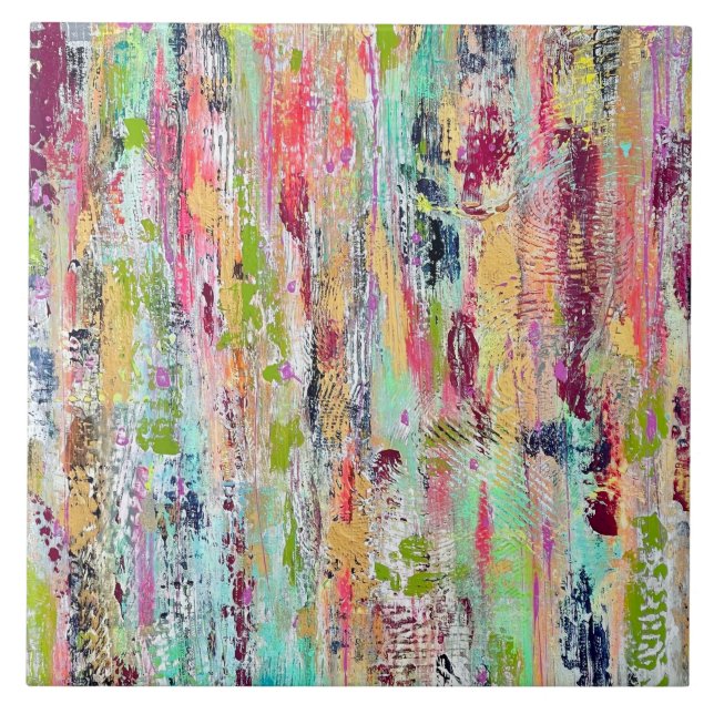 Coat of Many Colours 6 x 6 Ceramic Tile (Front)