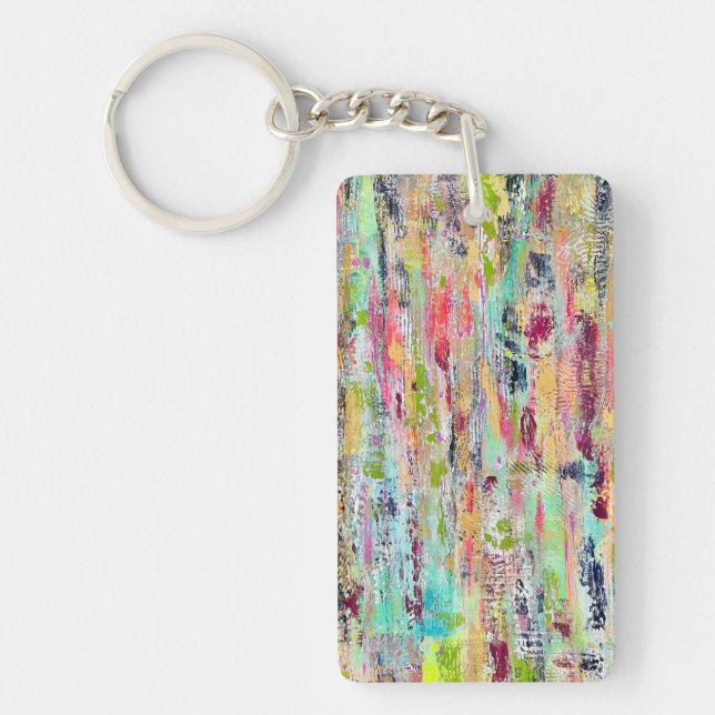 Coat of Many Colours Acrylic Keychain (Front)