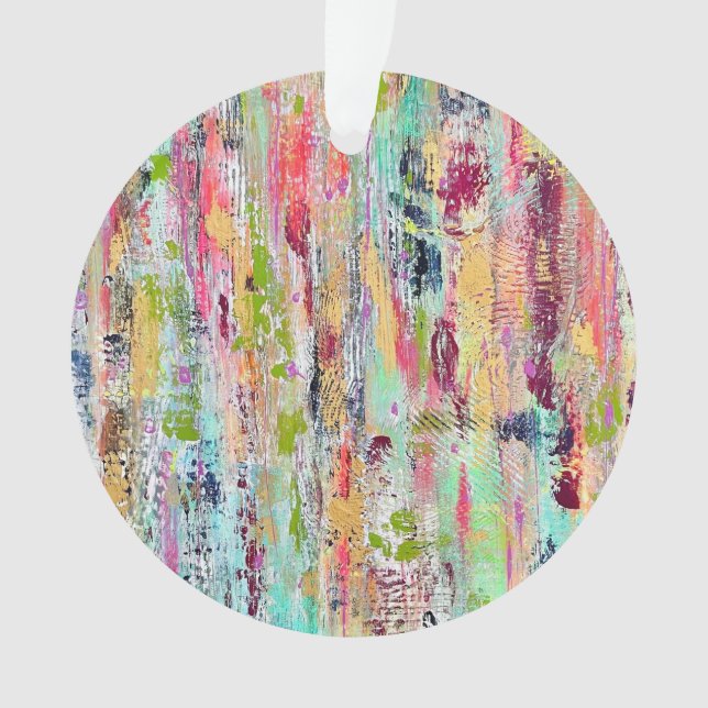 Coat of Many Colours Acrylic Ornament (Front)