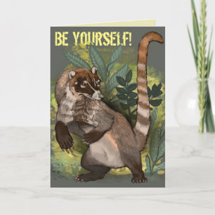 Coatamundi or White Nosed Coati Card