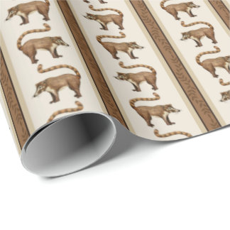 Coati Stripe Wrapping Paper