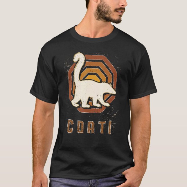 Coati Vintage Retro Classic Animal Love T-Shirt (Front)