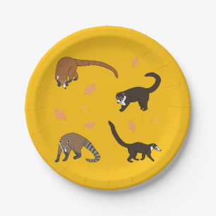 Coatis Paper Plate