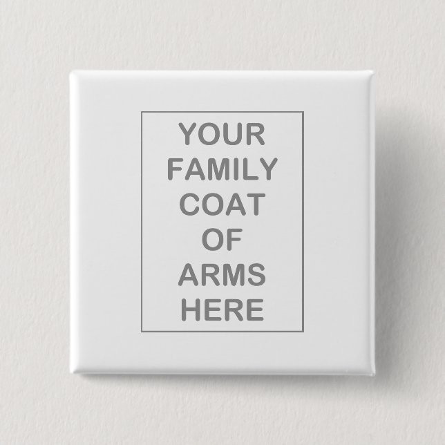 Coats of Arms Buttons/Badges 15 Cm Square Badge (Front)