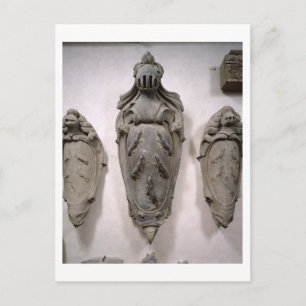 Coats of Arms from the Vecchietti Family (stone) Postcard