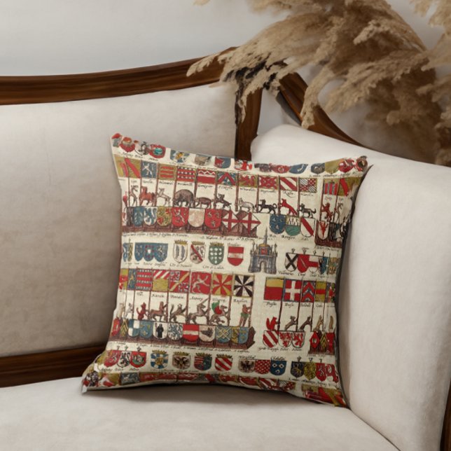 Coats of Arms with Animals Cities of Wallonia Cushion (Creator Uploaded)