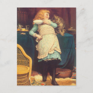 Coaxing Better Than Teasing Charles Burton Barber Postcard