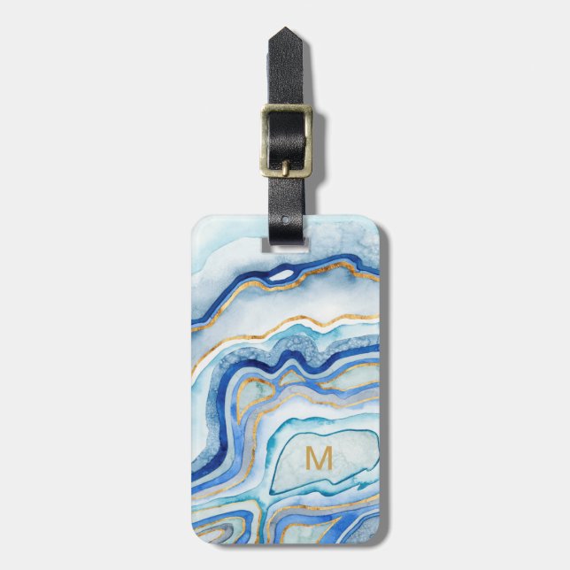 Cobalt Agate II Luggage Tag (Front Vertical)