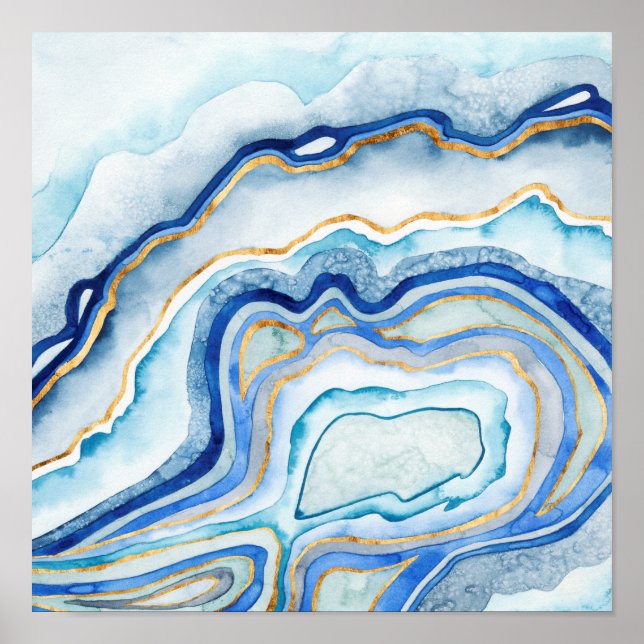 Cobalt Agate II Poster (Front)