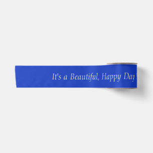 Cobalt Blue 1338BE - Custom Message or Blank Satin Ribbon