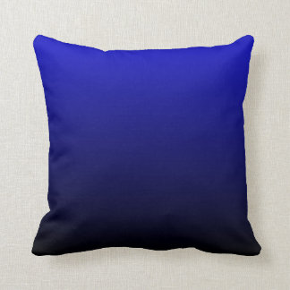 Cobalt Blue and Black Ombre Cushion