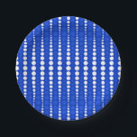 Cobalt Blue and White Polka Dots Paper Plate<br><div class="desc">Cobalt Blue and White Polka Dot Paper Plate</div>