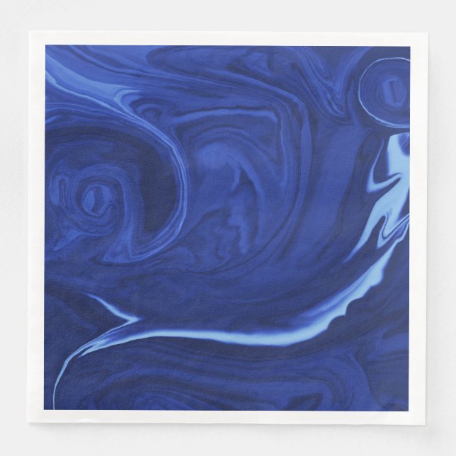 Cobalt blue background napkin (Front)