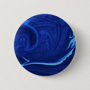 Cobalt blue background Textured Handmade 6 Cm Round Badge