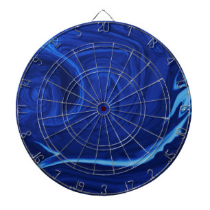 Cobalt blue background Textured Handmade Dartboard