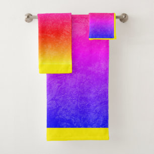 Cobalt blue bath towel set