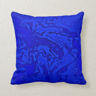 Cobalt blue black swirl dot personalize diy cushion
