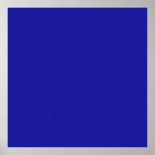 Cobalt Blue Colour Poster