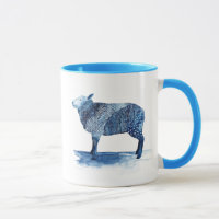 Cobalt Blue Farm Animals - Sheep