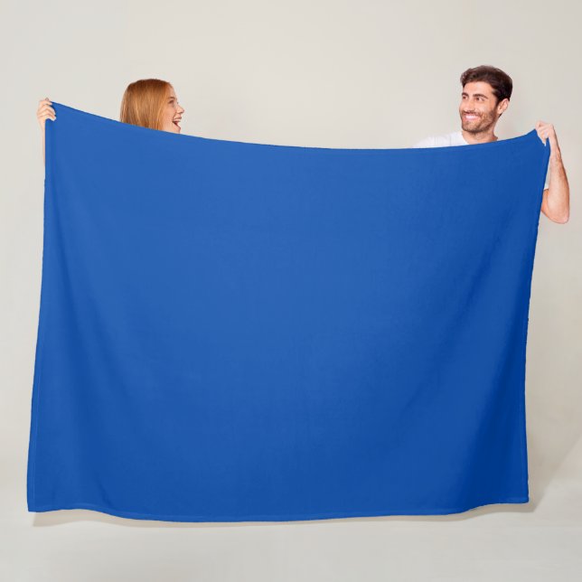 Cobalt Blue Fleece Blanket (In Situ)