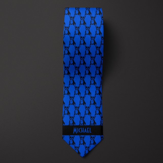 Cobalt Blue French Bulldog Tie (Creator Uploaded)