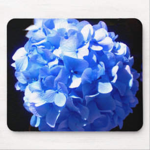Cobalt Blue Hydrangea Mouse Pad