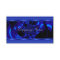 Cobalt Blue Metal Abstract Business Card Black