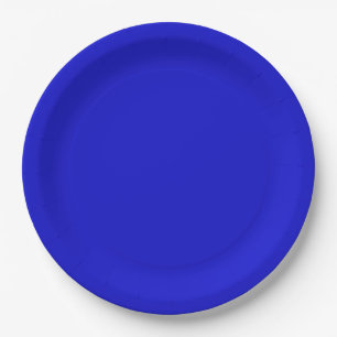 Cobalt Blue Paper Plate