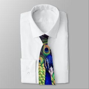 Cobalt Blue Peacock Tie