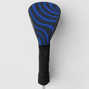 Cobalt Blue Psychedelic Wavy Golf Head Cover