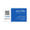 Cobalt Blue QR Code Photo Social Media Icons