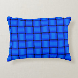 Cobalt Blue Ribbon Decorative Cushion