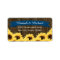 COBALT BLUE RUSTIC SUNFLOWER RETURN ADDRESS LABEL