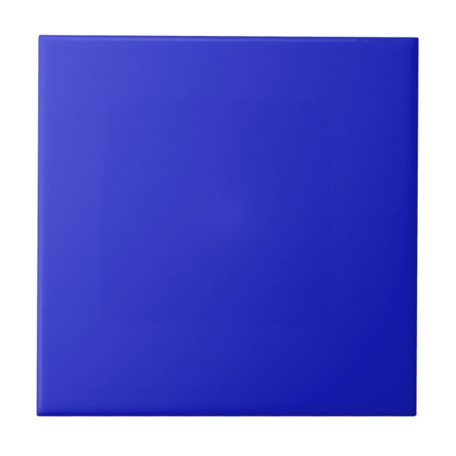 Cobalt Blue Solid Color Tile (Front)
