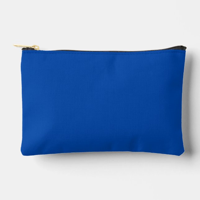Cobalt Blue Solid Colour Accessory Pouch (Front)