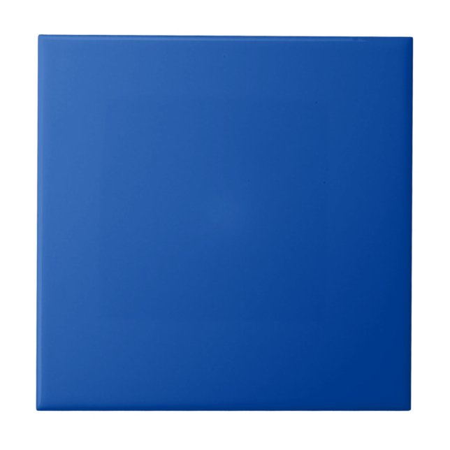 Cobalt Blue Solid Colour Ceramic Tile (Front)