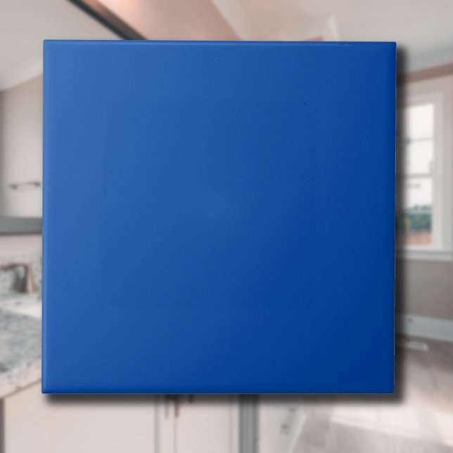 Cobalt Blue Solid Colour | Classic | Elegant Ceramic Tile (Creator Uploaded)