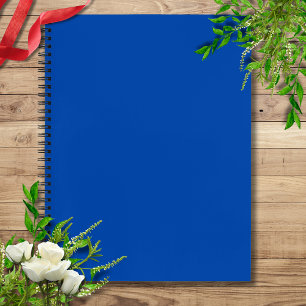 Cobalt Blue Solid Colour Classic Elegant Notebook