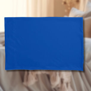 Cobalt Blue Solid Colour Classic Elegant Pillowcase