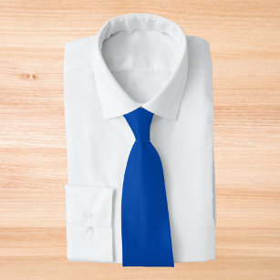Cobalt Blue Solid Colour Tie